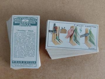 Household Hints complete set 50 chromos klustips 1927 Wills beschikbaar voor biedingen