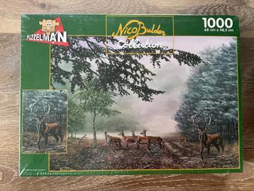 Puzzel herten 1000 stukjes, Enlèvement ou Envoi, 500 à 1500 pièces, Neuf, Puzzle