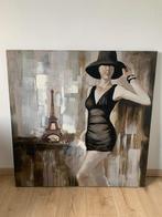 Mooie canvas - Parijs - Eiffeltoren - Burlesque, Comme neuf, 75 à 100 cm, 75 cm ou plus, Enlèvement ou Envoi
