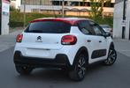 Citroen C3 1.2 Shine EAT6 Navi/Leder/Led/Keyless/... BTW, Auto's, Leder en Stof, Wit, Bedrijf, Dealer onderhouden