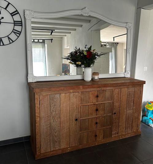 Teak dressoir modern landelijk Lee&Lewis, Huis en Inrichting, Kasten | Dressoirs, Zo goed als nieuw, Ophalen