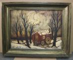 Robert DELANGE, woonwagen in de sneeuw, Ophalen