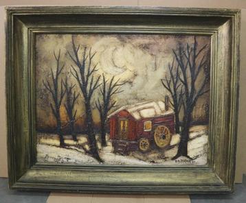 Robert DELANGE, woonwagen in de sneeuw beschikbaar voor biedingen
