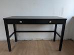 HEMNES Bureau met 2 lades, zwart, Huis en Inrichting, Ophalen, Gebruikt, Bureau