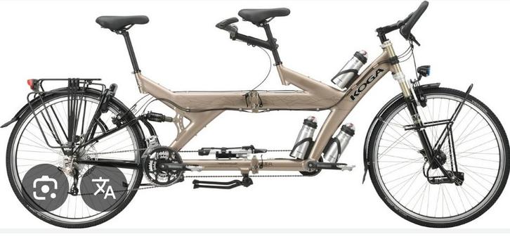 plooibare tandem koga miyata twintraveller, Fietsen en Brommers, Fietsen | Tandems, Gebruikt, Ophalen