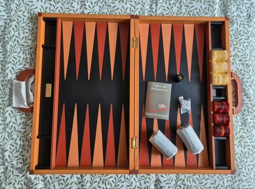 Backgammon Renzo Romagnoli plaqué or 24k, Hobby en Vrije tijd, Gezelschapsspellen | Bordspellen