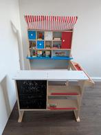 Houten winkeltje met toebehoren en kassa, Ophalen, Zo goed als nieuw, Hout, Speelkeuken