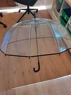 Transparante paraplu (in totaal 7 stuks), Ophalen, Transparant, Zo goed als nieuw, Zwart
