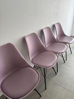 4 roze stoelen, Huis en Inrichting, Ophalen, Zo goed als nieuw