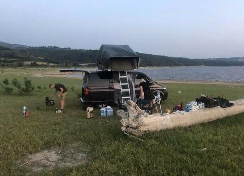 Te huur: daktent 'Eesy Awn' (2 beschikbaar), Caravans en Kamperen, Tenten, Zo goed als nieuw, Ophalen