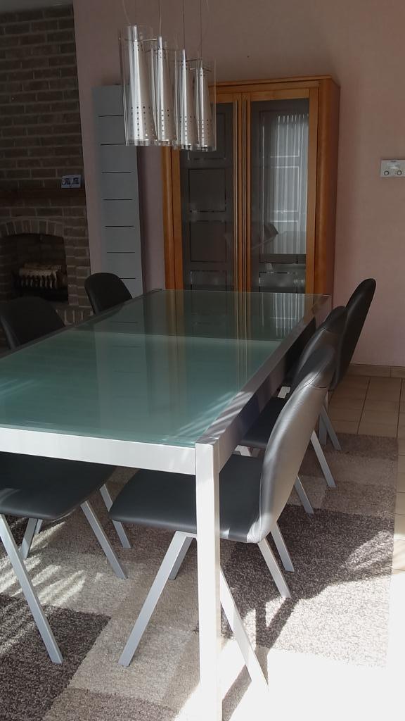 Eetkamer te koop - 6 stoelen/tafel/verlichting -set of apart, Huis en Inrichting, Complete eetkamers, Ophalen