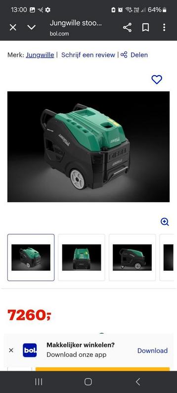 Jungwille stoomcleaner/hogedrukreiniger + gereedschapswagen  beschikbaar voor biedingen