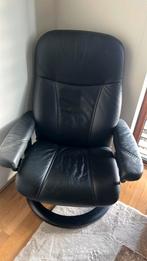 Stressless zetel met voetbankje, Huis en Inrichting, Ophalen, Gebruikt