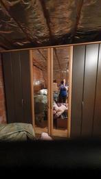 Slaapkamer dubbel bed, grote kleerkast, kast met schuifjes, Huis en Inrichting, Ophalen, Gebruikt