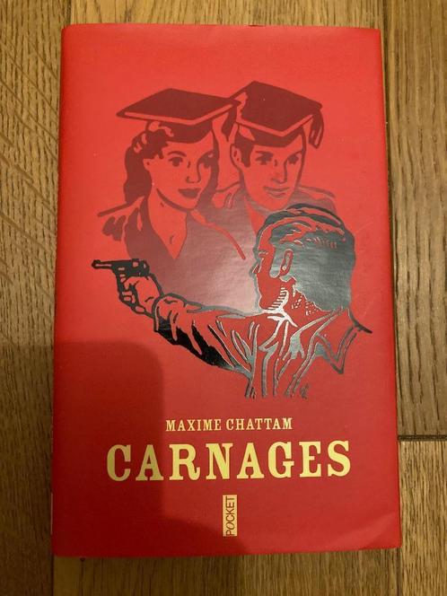 Quatrième de couverture :  Carnagesde Maxime Chattam, Boeken, Thrillers, Zo goed als nieuw, Ophalen of Verzenden