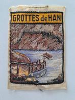 Vintage Ecusson / Patch - Grottes de Han, Ophalen of Verzenden, Gebruikt, Stad of Land, Button