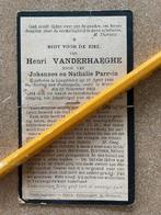 OORLOG14-18 Vluchteling overleden Wormhout 11/1918 LANGEMARK, Verzamelen, Ophalen of Verzenden, Bidprentje