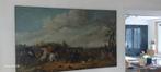 Grande peinture sur toile ancienne bataille Napoleon, Antiquités & Art, Enlèvement ou Envoi