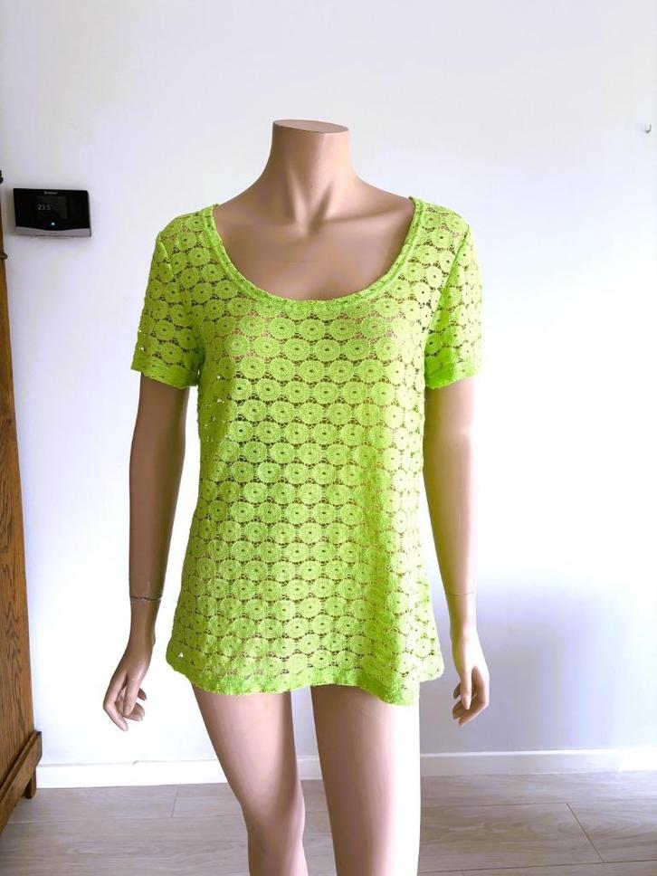 Caroline Biss T-shirt – Maat 46, Kleding | Dames, T-shirts, Zo goed als nieuw, Maat 46/48 (XL) of groter, Groen, Korte mouw, Verzenden