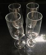 Set van 4 champagneglazen, Ophalen of Verzenden, Gebruikt, Overige typen