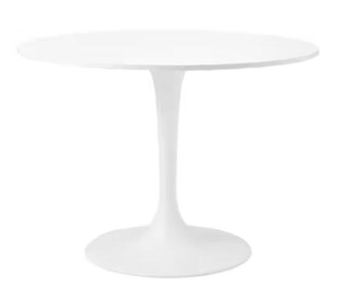 table à manger en mélamine blanche, ronde, Ø 103 cm, Maison & Meubles, Tables | Tables à manger, Utilisé, 100 à 150 cm, 50 à 100 cm