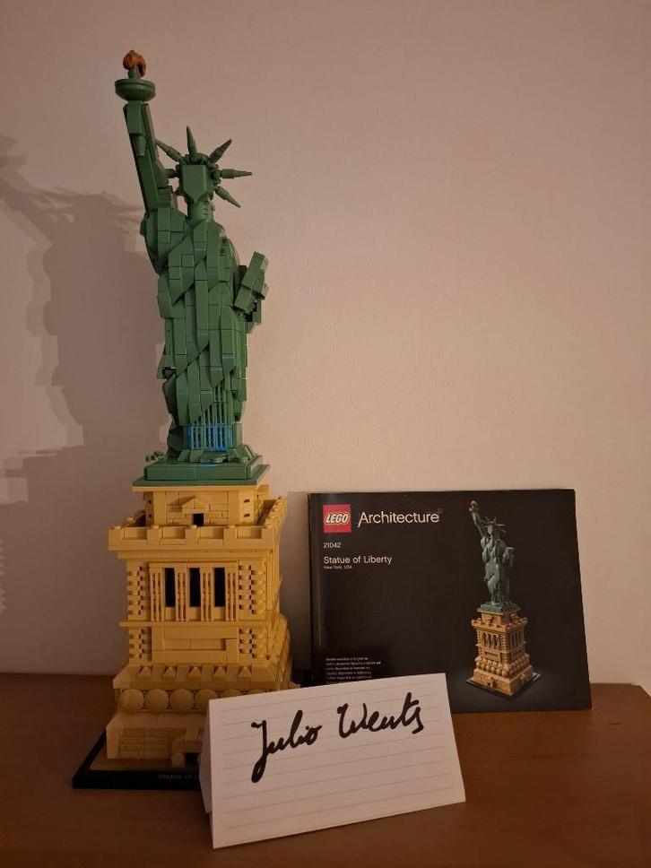 volledige lego set Statue of liberty (21042), Kinderen en Baby's, Speelgoed | Duplo en Lego, Gebruikt, Lego, Complete set, Ophalen of Verzenden