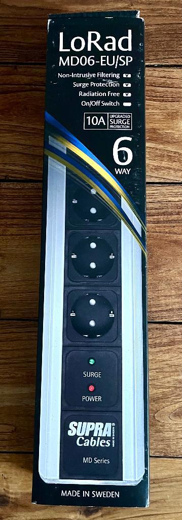Supra Lorad MDO6 EU/SP Mark III stekkerdoos in OVP, TV, Hi-fi & Vidéo, TV, Hi-fi & Vidéo Autre, Utilisé, Enlèvement ou Envoi