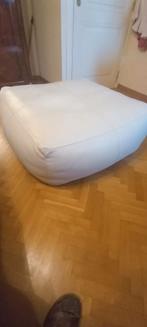 leren poef, Ophalen, Vierkant, 100 tot 125 cm, Leer