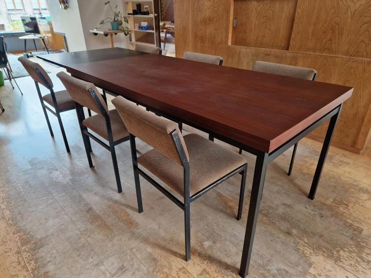 Pastoe eettafel + 6 stoelen, Cees Braakman, Huis en Inrichting, Tafels | Eettafels, Ophalen