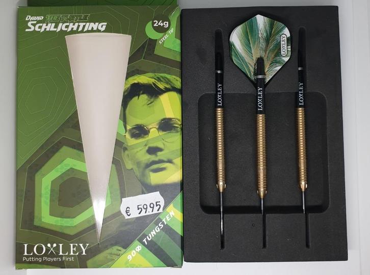 Darts pijlen Loxley David Schlichting The Turtle 24 gram, Sport en Fitness, Darts, Gebruikt, Pijlen, Ophalen of Verzenden