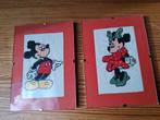 Kadertjes Mickey en Minnie handgemaakt, Ophalen of Verzenden