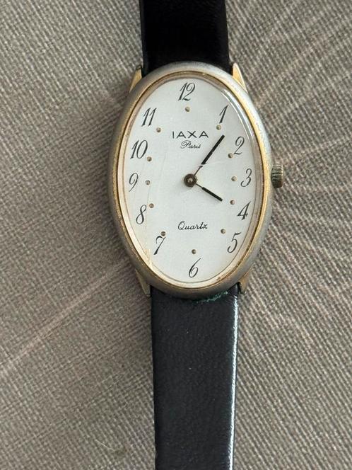 Vintage horloge Iaxa, Handtassen en Accessoires, Horloges | Antiek, Polshorloge, Overige merken, Overige materialen, Met bandje
