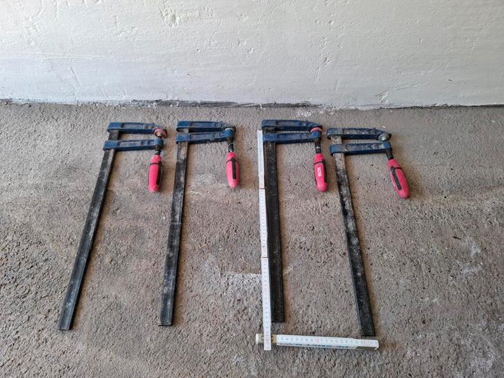 Lijmklemmen sergeanten spanvijzen 51 cm prijs voor het lot, Doe-het-zelf en Bouw, Gereedschap | Handgereedschap, Zo goed als nieuw