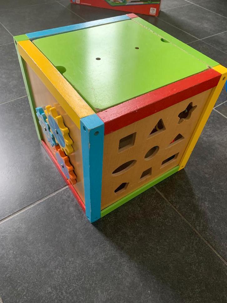 Activiteitenkubus voor peuters, Kinderen en Baby's, Speelgoed | Babyspeelgoed, Gebruikt, Overige typen, Ophalen