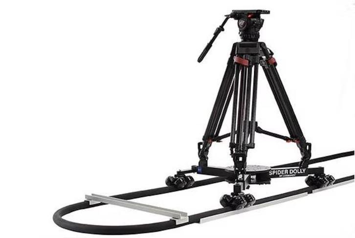 Rail travelling caméra - Spider Dolly + Flex Track 6m, Audio, Tv en Foto, Fotografie | Statieven en Balhoofden, Gebruikt, Overige typen