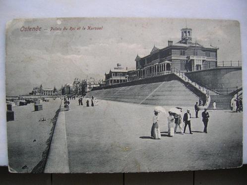 OOSTENDE Koningspaleis en Kursaal 1908, Verzamelen, Postkaarten | België, Gelopen, West-Vlaanderen, Voor 1920, Ophalen of Verzenden