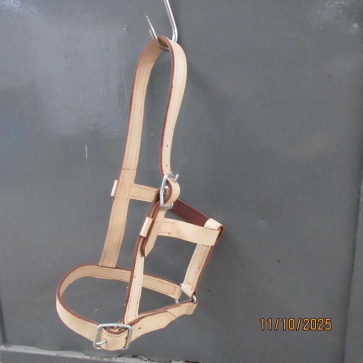 LEDER Halster voor BOERENPAARD, Dieren en Toebehoren, Paarden en Pony's | Hoofdstellen en Tuigage, Zo goed als nieuw, Overige soorten