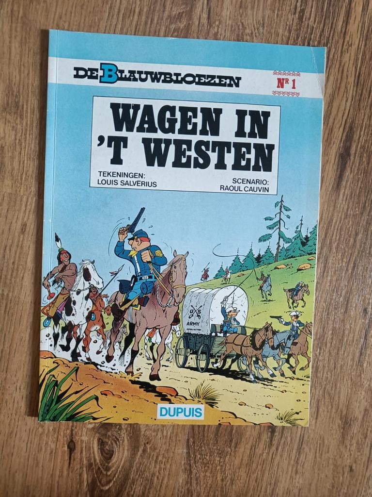 Strip de blauwbloezen, Ophalen of Verzenden, Zo goed als nieuw