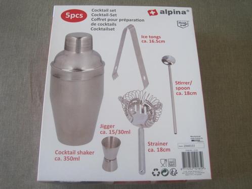 volledige set cocktail shaker merk Alpina, Huis en Inrichting, Keuken | Keukenbenodigdheden, Nieuw, Ophalen of Verzenden