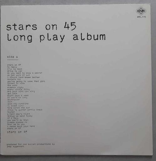 Stars on 45, longplay album, CD & DVD, Vinyles | Dance & House, Comme neuf, Disco, 12 pouces, Enlèvement