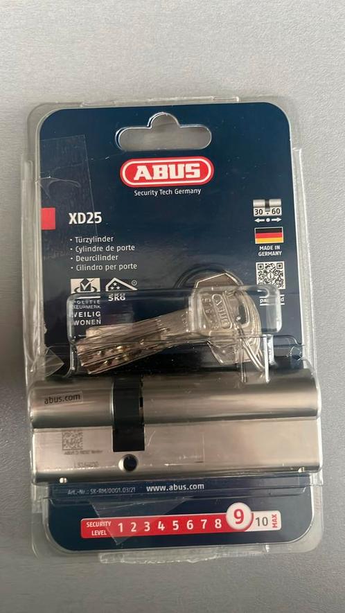 Abus XD25 30/60 cilinderslot deurcilinder cilinder slot deur, Doe-het-zelf en Bouw, Hang- en Sluitwerk, Nieuw, Slot, Ophalen of Verzenden