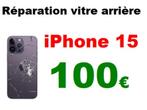 Remplacement vitre arrière iPhone 15 pas cher 100€, Ophalen, Apple iPhone