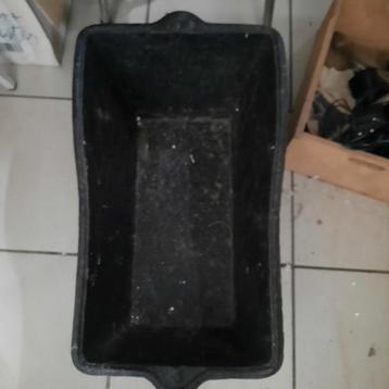 Bac à charbon Antiquités. En fonte. 50 cm x 25 cm., Enlèvement ou Envoi