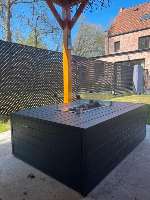 Happy Cocooning Vuurtafel Rechthoek – Luxe set met acc, Tuin en Terras, Vuurtafels, Zo goed als nieuw, Ophalen