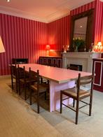 Roze eettafel 280x90 cm, Huis en Inrichting, 200 cm of meer, Zo goed als nieuw, Vijf personen of meer, Rechthoekig