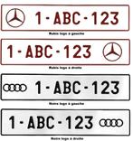 LOGO aluminium kentekenplaat, Auto diversen, Tuning en Styling, Ophalen of Verzenden