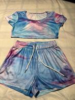 Paarsblauwe playsuits, tops en shorts maat S, Ophalen, Zo goed als nieuw, Korte mouw, Maat 36 (S)