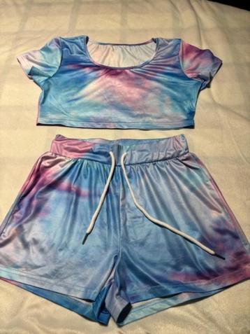 Paarsblauwe playsuits, tops en shorts maat S  beschikbaar voor biedingen