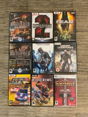 Lot de 9 jeux PC en boîte état nickel beschikbaar voor biedingen