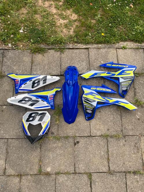 Kappenset sherco (beschadigd) + onderdelen, Fietsen en Brommers, Brommeronderdelen | Scooters, Gebruikt, Ophalen